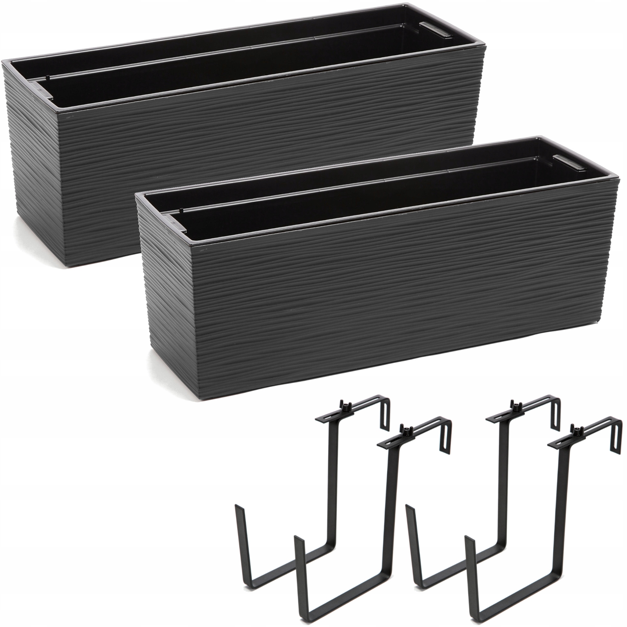 Kvetináč na fľašu 19 cm x 56 x 19,5 cm plastový v odtieňoch sivej a striebornej